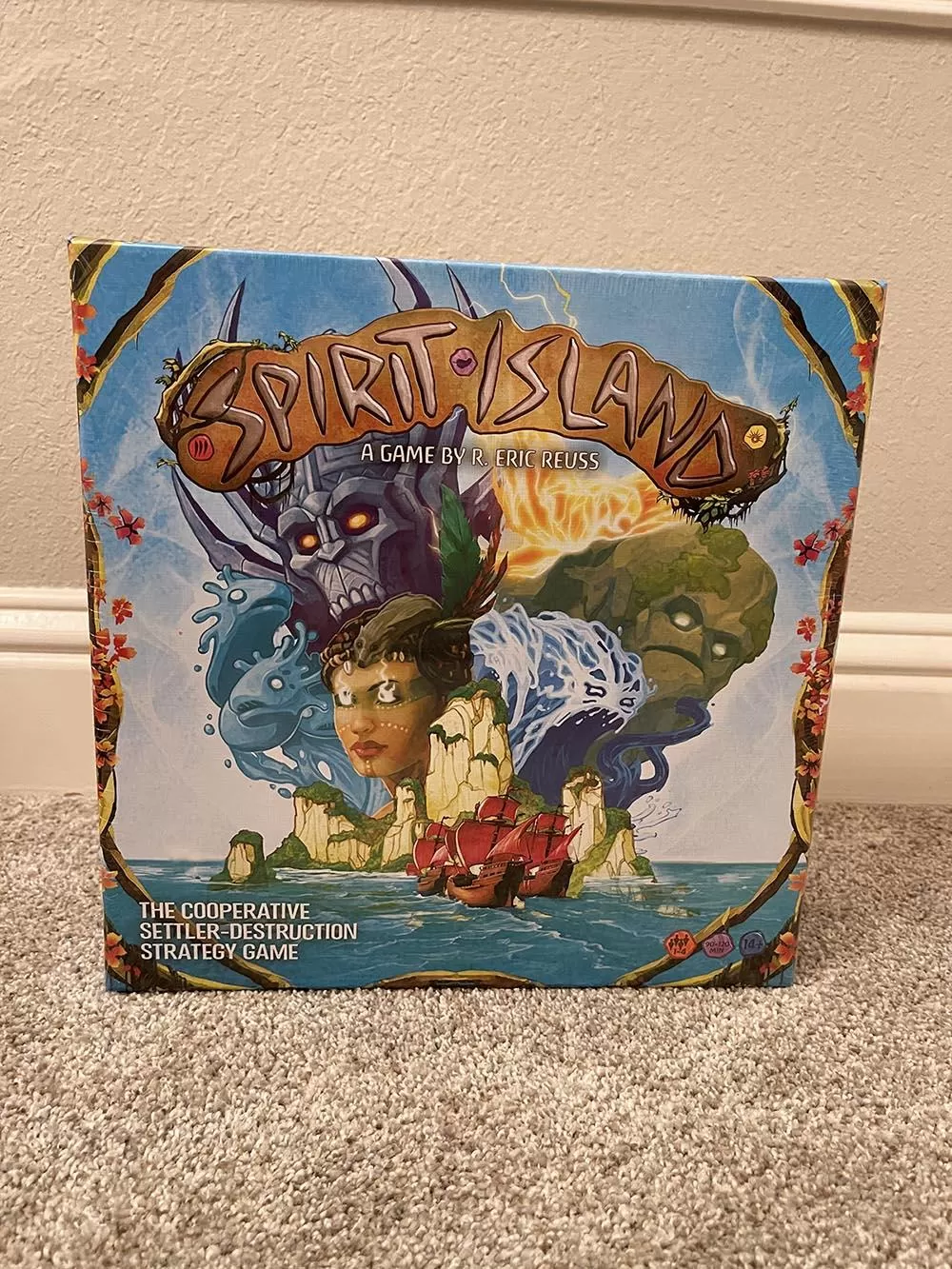 The Spirit Island board game box.