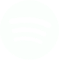 Monochrome version of the Spotify logo.
